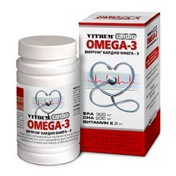 Vitrum Cardio Omega-3 60 capsules Витрум Кардио Омега-3