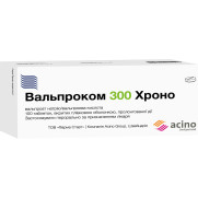Valprocom Chrono 100 tablets 300mg ACID VALPROIC Вальпроком Epileptic attacks
