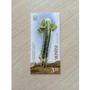 Stamp Pilosocereus palmeri Ukraine 2014 Postage flora flower cactus SU1