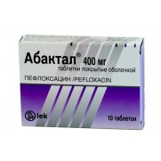 Abaktal 10 tablets 400mg  PEFLOXACINUM Абактал 