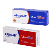 Arifarm 30 tablets 1,5mg 5mg & 10mg indapamide amlodipine Арифам
