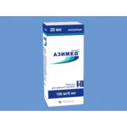 Azimed powder oral susp 100 mg / 5 ml 20 ml AZITHROMYCINUM Азимед