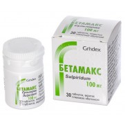 Betamax 30 tablets 100mg Sulpiride Psychological disorder Бетамакс