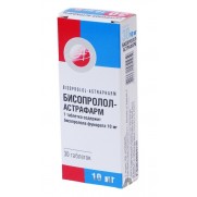 Bisoprolol Astrapharm 30 tablets 10mg BISOPROLOLUM Бисопролол Астрафарм 