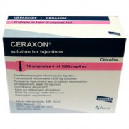 Ceraxon injection solution 10 ampl 4ml 1000mg Citicoline Цераксон Cerebrovascular diseases