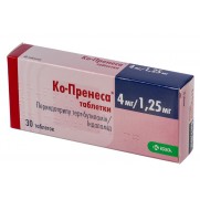 CO PRENESA 30 tabl 8mg / 4mg Perindopril + 2,5mg / 1,25mg Indapamide Ко-Пренесса