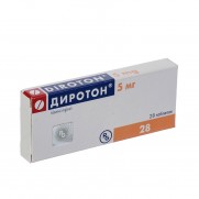 Diroton 28 tablets 5mg Lisinopril Lisinoprilum Диротон