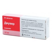 Diuver 20 tablets 10mg Torasemide Диувер 