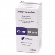 Doxorubicin solution Teva 10 ml 2mg/ml 20mg doxorubicin Leucosis Cancer Доксорубицин Тева