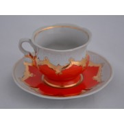 Ukrainian vintage Coffee Pair BARANOVKA BUTON soviet USSR CCCP Porcelain PD1