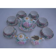 Vintage porcelain Tea set USSR CCCP LFZ Soviet Russian Lomonosov ЛФЗ PD14