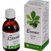 Eskuvit drops 25ml Horse chestnut fruit extract AESCINUM Эскувит 