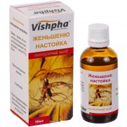 Ginseng tincture 50 ml Reduced mental and physical capacity Vishpha Женьшеня настойка