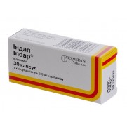Indap 30 tablets 2,5mg Indapamide hemihydrate Arterial hypertension Индап