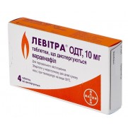 Levitra ODT 4 tablets 10mg Vardenafil Левитра ОДТ Erectile dysfunction