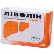Livolin Forte 30 capsules Lecitin Liver diseases Ливолин форте