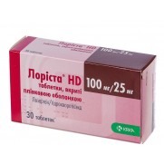 Lorista HD 30 tablets 100mg Losartan potassium + 25mg Hydrochlorothiazide Losartanum Лориста HD