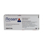 Lozap 90 tablets 50mg Losartan potassium LOSARTANUM Лозап 
