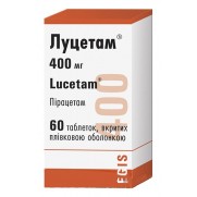 Lucetam 60 tablets 400mg Pyracetam Луцетам Psychoorganic syndrome