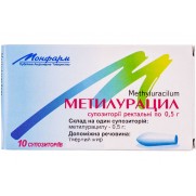 METHYLURACILUM 10 rectal suppositories 0.5g methyluracil Erosive ulcerative colitis Метилурацил 