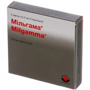 Milgamma injection solution 5 ampoules 2ml Vitamins B Neurological diseases Мильгамма