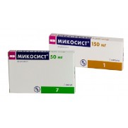 Mucosyst 1 capsule 150 mg & 7 capsules 50 mg FLUCONAZOLUM Микосист