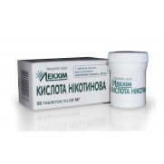 Nicotinic Acid 50 tablets 50mg Никотиновая кислота 