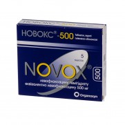 Novox 5 tabl 750 mg & 500 mg LEVOFLOXACINUM Новокс
