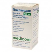 Paclimedac concetrate for infusion 6 mg/ml 16.7 ml 100 mg paclitaxel Cancer Паклимедак 