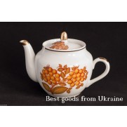 Vintage porcelain Teapot USSR CCCP Soviet Tirnopolsky Porcelain Factory PD64