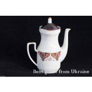 Vintage porcelain Coffee Pot USSR CCCP Soviet period Riga porcelain factory PD69