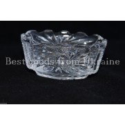 Vintage crystal Saucer for jam USSR СССР Soviet period Russian 7x4 cm PD29