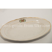 Herring Plate Vintage porcelain USSR СССР Soviet Korosten' factory 1 sort PD44