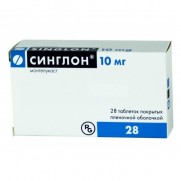 Singlong 28 tablets 10mg Montelukast Asthma Allergy rhinits Синглон 