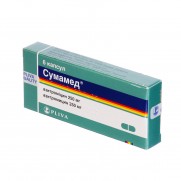Sumamed 3 500 mg 6 tabl 250 mg AZITHROMYCINUM Сумамед
