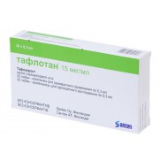 Taflotan eye drops 30 tubes  0,3ml tube 15mcg/ml Tafluprost Тафлотан Intraocular pressure