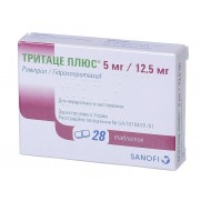 Tritace Plus 28 tablets 5mg & 10mg Ramipril / 12,5mg Hydrochlorothiazide Ramipril RAMIPRILUM Тритаце Плюс 