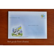 Children drawing competition 'UKRAINE is a FOOTBALL COUNTRY' envelope Ukraine 2012