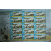 Stamp Ukraine 100 ANN OF FIRST FLIGHT DIRIGIBLE 'KIEV' Sheetlet 15V 2011 MNH