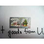 HAPPY NEW YEAR Stamp Ukraine coupling 2004 2V MNH