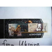 Stamp Ukraine block souvenir booklet EUROPA 2009 ASTRONOMY 2V MNH