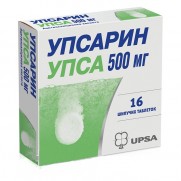 Upsarin Upsa 16 effervescent tablets 500mg Acetylsalicylic acid УПСАРИН УПСА Fever & pain