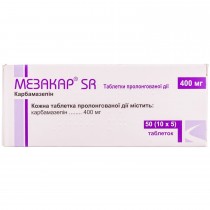 Mezacar SR 50 tablets 400mg Carbamazepin prolonged action Мезакар SR
