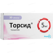 Torsid 30 tablets 5mg Torasemide Торсид 