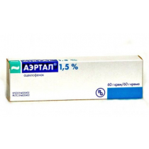 АIRTAL Aertal cream 60g tube 15mg/mg Aceclofenac Аэртал крем