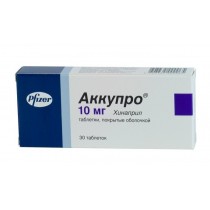 Accupro 30 tablets 20mg & 10mg Quinapril Heart failure & hypertension treatment Аккупро 