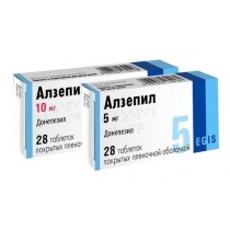 Alzepil 28 tablets 5mg & 10mg Donepezil Alzheimer's disease Алзепил 