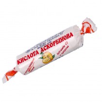 Ascorbic acid with Sugar 10 tablets 0,025g Vitamin C Orange Аскорбиновая кислота