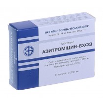 Azithromycin BCHFZ 6 tablets 250 mg AZITHROMYCINUM Азитромицин БХФЗ 