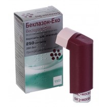 Beclazone ECO inhalation aerosol 200 doses 100mcg & 250mcg/dose Beclometasone AsthmaБеклазон-Эко